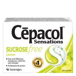 Cepacol Sensations无蔗糖柠檬味喉糖 16片