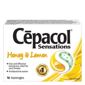 Cepacol Sensations 蜂蜜柠檬味喉糖 16片