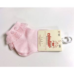 Condor Floral Ankle Socks With Folded Cuff Rosa 500 (Pink)