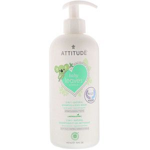 Attitude Baby Leaves 2-in-1 Shampoo & Body Wash Sweet Apple 473ml