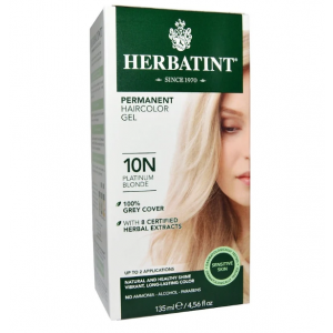 意大利Herbatint天然植物染发剂 10N-白金亚麻色 40余年无氨植物染发专家 孕妇可用