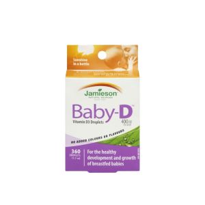 Jamieson Baby-D 維生素D3嬰兒滴劑 400IU 11.7毫升