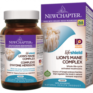 New Chapter LifeShield Lion's Mane Whole Life-Cycle Activated Mushrooms 72 Capsules @