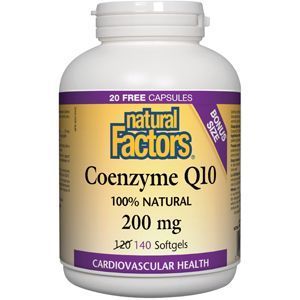 Natural Factors Coenzyme Q10 200MG 140 Softgels