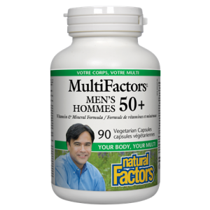 Natural Factors男性 50+綜合維生素 90 粒素食膠囊