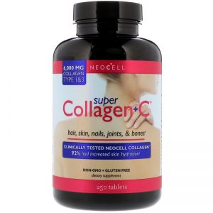 NeoCell Super Collagen+C Type I&II 250 Tablets