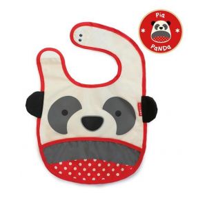 Skip Hop 动物园围兜(可折叠收藏) - 熊猫