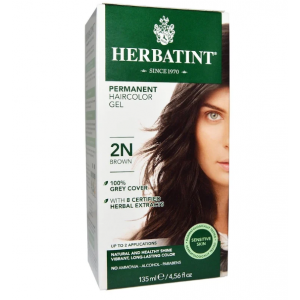 意大利Herbatint天然植物染发剂 2N-棕色 40余年无氨植物染发专家 孕妇可用