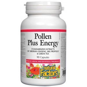 Natural Factors Pollen Plus energy 90 Caps