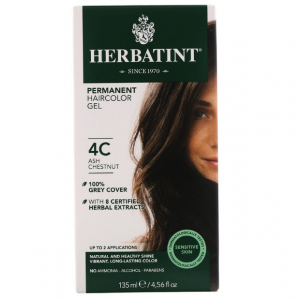 意大利Herbatint天然植物染发剂 4C-灰栗色 40余年无氨植物染发专家 孕妇可用