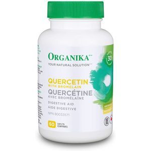 Organika Quercetin with Bromelain 400 mg + 100 mg 60 Caplets @