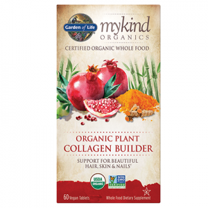 Garden of Life Mykind Organics 有机植物胶原蛋白生成器剂，60素食片