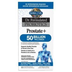 Garden of Life Dr. Formulated Probiotics Prostate+ 50 Billion 60 Veggie Capsules Shelf Stable