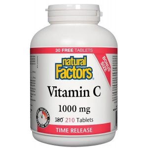 Natural Factors Vitamin C 1000mg Time Release 210 Tablets