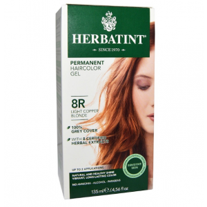 意大利Herbatint天然植物染发剂 8R-浅铜亚麻色 40余年无氨植物染发专家 孕妇可用