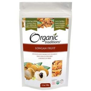Organic Traditions Dried Longans 100G
