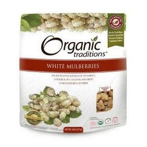 Organic Traditions White Mulberries 227G