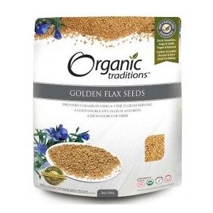 Organic Traditions Golden Flax Seeds 454g @