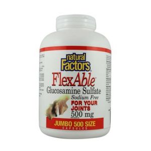 Natural Factors Flexable Glucosamine Sodium Free 500 Capsules