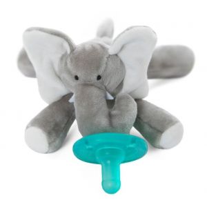 WubbaNub 悬挂式毛绒玩具安抚奶嘴 - Elephant