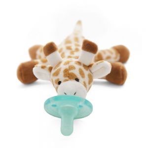 WubbaNub 悬挂式毛绒玩具安抚奶嘴 - Baby Giraffe