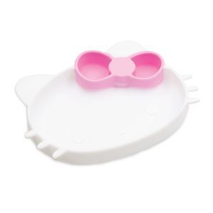 Bumkins Silicone Grip Dish - Hello Kitty