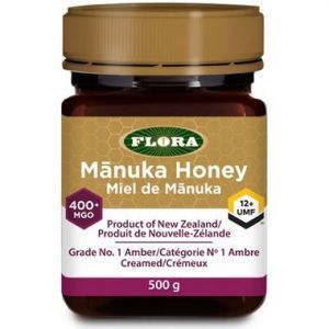 Flora 新西蘭麥盧卡蜂蜜Manuka Honey MGO 400+ UMF 12+ 500g-改善胃炎胃潰瘍