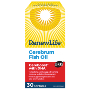 Renew Life Cerebrum Cereboost With DHA 30 Fish Gels
