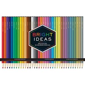 Chronicle Books Bright Ideas Deluxe Set 36 Colored Pencils