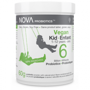 NOVA Probiotics Vegan Kid Enfant 6 Billion 60g 1-12years
