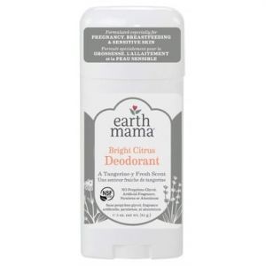 Earth Mama Bright Citrus Deodorant For Pregnancy, Breastfeeding and Sensitive Skin 85g