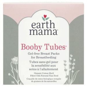 Earth Mama Organics Booby Tubes Gel-free Breast Packs for Breastfeeding 1 Pair