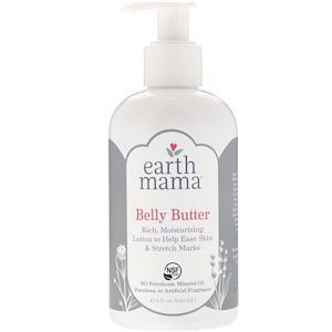 Earth Mama Organics Belly Butter Rich Moisturizing Lotion to Help Ease Skin and Stretch Marks 240 ml
