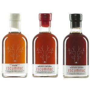 Escuminac 3 Types Maple Syrup Box 3x50ml -Gift Pack