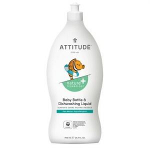 Attitude Nature+ Little Ones Baby Bottle & Dishwashing Liquid Pear Nectar 700ml