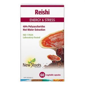 New Roots Herbal Reishi Energy & Stress 60 Capsules