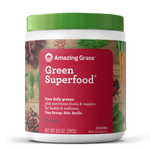 Amazing Grass 綠色超級食物飲料粉，枸杞和Acai漿果口味 240g