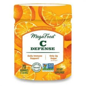 MegaFood Vitamin C Defense Gummies– Tangy Citrus 70 Gummies