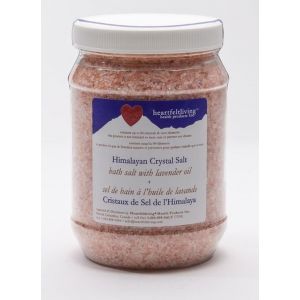 Heartfelt Living Himalayan Crystal Bath Salts with Lavender oil 1kg