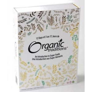 Organic Traditions Super Foods Holiday Advent Box 12 Days