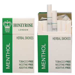 Honeyrose Menthol Herbal Cigarettes 20 Cigarettes
