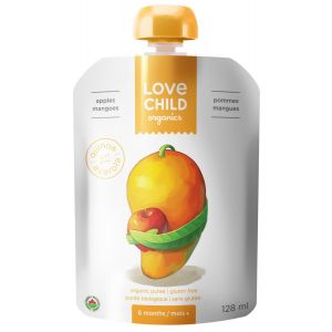 Love Child 有机果泥（苹果和芒果），125毫升无麸质（6包装）