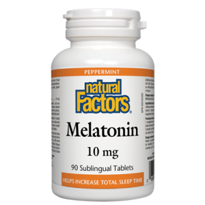 Natural Factors Melatonin 10mg 90Sub. Tablets