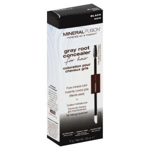 Mineral Fusion Hair Gray Root Concealer 8g - For Hair Black