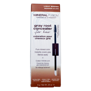 Mineral Fusion Hair Gray Root Concealer 8g - For Hair Light Brown