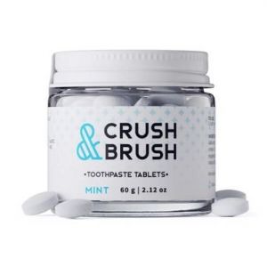 Nelson Naturals Crush and Brush Mint Glass Jar 80 tablets