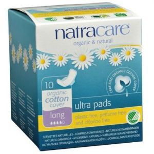 Natracare Organic Ultra Pads with Wings 10 Pads Long