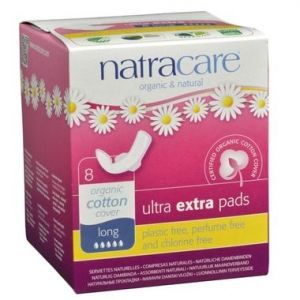 Natracare Organic Ultra extra pads 8 Pads Long