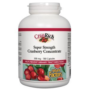 Natural Factors CranRich Cranberry 500mg 180 Capsules @