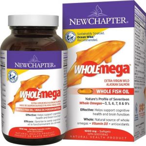 New Chapter Wholemega Fish Oil 1000mg 60 capsules